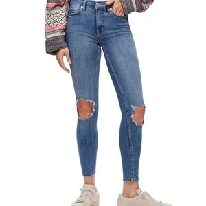 Free people busted knee skinny jeans